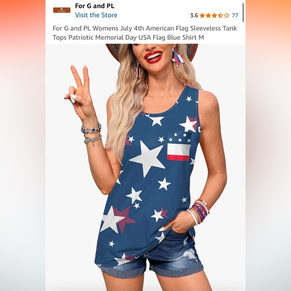 For G and PL Star Tank Size M - Picture 4 of 4